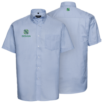 Kurzarmbluse, Oxford Tailored Fit - Russell