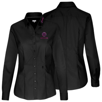 Langarmbluse, Fil-a-Fil Slim Fit - Seidensticker