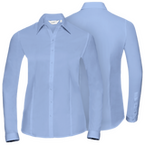 Langarmbluse, Herringbone Tailored Fit - Russell, Muster