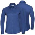 Langarmbluse, Oxford Tailored Fit - Russell, Muster