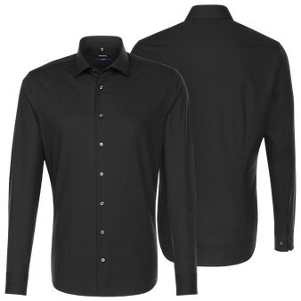 Langarmhemd, Popeline Tailored Fit - Seidensticker, Muster