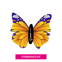 Leichtschaumplatte STADUR mit ANTI-GRAFFITI-LACK GLÄNZEND in Schmetterling-Form