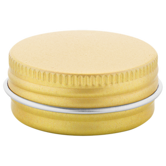 Lippenbalsam in goldener Dose, unbedruckt