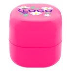 Lippenbalsam W&uuml;rfelform pink, bedruckt