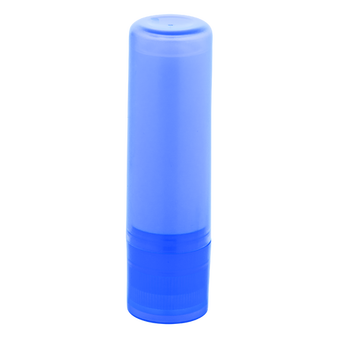 Lippenpflegestift im blauen transparentem Etui, unbedruckt