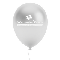 Luftballon CRYSTAL Ø 27 cm 1/0-farbig (weiß) einseitig bedruckt