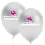 Luftballon METALLIC Ø 27 cm 2/2-farbig (Weiß & HKS oder Pantone) zweiseitig bedruckt