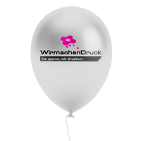 Luftballon METALLIC Ø 33 cm 2/0-farbig (Schwarz & HKS oder Pantone) einseitig bedruckt