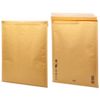Luftpolstertasche (10 x 16,5 cm), haftklebend ohne Fenster, unbedruckt braun