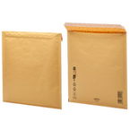 Luftpolstertasche (15 x 21,5 cm), haftklebend ohne Fenster, unbedruckt braun