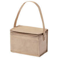 Lunch-Kühltasche aus laminiertem Papier mit Tragegriff, ohne Werbeanbringung