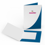 Mappe für DIN A4, 2-teilig mit 3 Laschen, 4/0 farbig (Außenseite bedruckt)