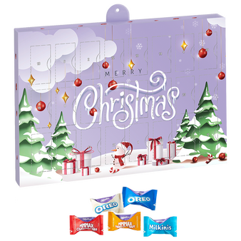 Milka Favourites-Adventskalender, 4/0-farbig bedruckt