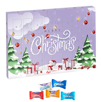 Milka Favourites-Adventskalender, 4/0-farbig bedruckt