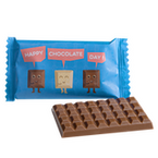 Mini-Schoko-Täfelchen 10g Vollmilchschokolade, 4/0 farbig einseitig bedruckt
