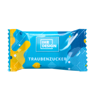 Traubenzucker, farbig bedruckt, Motiv