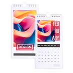 Monatskalender 13 Blatt (12 Monate + Deckblatt) einseitig bedruckt 4/0 farbig 21,0 x 42,0 cm