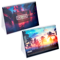 Monatstischkalender zum Aufstellen 13 Blatt (12 Monate + Deckblatt) DIN A5 quer (210 x 148 mm)