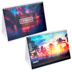 Monatstischkalender zum Aufstellen 13 Blatt (12 Monate + Deckblatt) DIN A5 quer (210 x 148 mm)