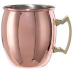 Kupfferfarbener Becher mit Henkel unbedruckt