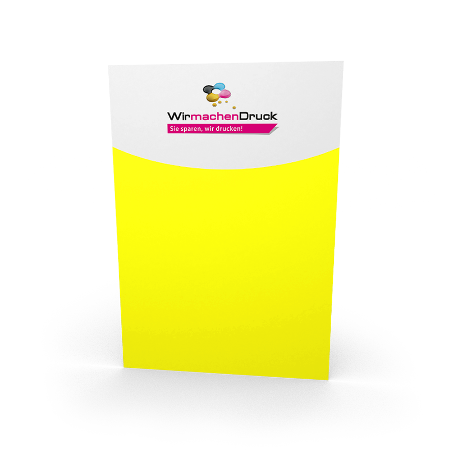 1000 Stk. Neonflyer Gelb DIN A6 (10,5 cm x 14,8 cm)