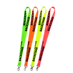 Neon-Lanyards mit Standardtext: Backstage