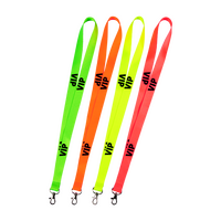 Neon-Lanyards mit Standardtext: VIP