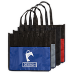 Non-Woven-Messetasche, zwei Farbtöne