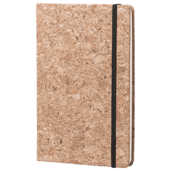 Notizbuch DIN A5 hoch, Umschlag: Kork, Inhalt: 80 blanko Seiten