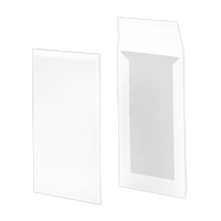 Papprückwandtasche (37,1 x 26,2 cm), haftklebend ohne Fenster, unbedruckt weiß mit grauer Papprückwand