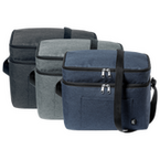 Picknick-Kühltasche mit Fach und zwei Reißverschlussfächern, ohne Werbeanbringung