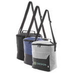 Picknick-Kühltasche mit Reißverschluss, Tragegriff und Fach