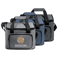 Picknick-Kühltasche mit Reißverschlussfach und zwei Tragegriffen