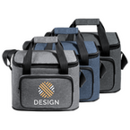 Picknick-Kühltasche mit Reißverschlussfach und zwei Tragegriffen