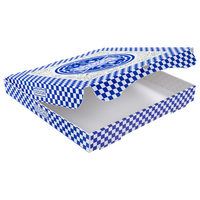 Pizzakarton (30 x 30 x 4 cm) einseitig bedruckt 4/0-farbig (CMYK)