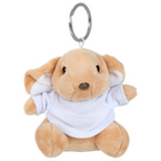 brauner Hase mit weißem T-Shirt unbedruckt