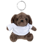 brauner Hund mit weißem T-Shirt unbedruckt