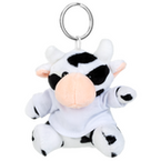 schwarzweiße Kuh mit weißem T-Shirt unbedruckt