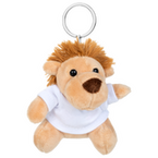 Plüschanhänger Löwe mit weißem T-Shirt unbedruckt