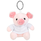 rosa Schweinchen mit T-Shirt unbedruckt