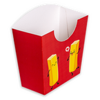 Pommesschale mit Automatikboden (12,3 x 6,3 x 11,8 cm)