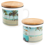 Tasse bedruckt von vorn und seitlich