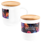 Tasse bedruckt von vorn und seitlich