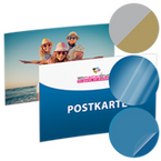 Postkarte, 23,5 x 12,5 cm, mit allen Veredelungskombinationen