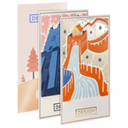 Postkarte, 7,4 x 14,8 cm, mit allen Veredelungskombinationen