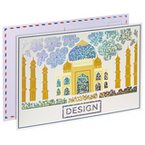 Postkarte, DIN A3 (29,7 x 42,0 cm), mit partieller Glitzer-Lackveredelung