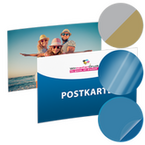 Postkarte, DIN A4 quer (29,7 x 21,0 cm), mit allen Veredelungskombinationen