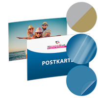 Postkarte, DIN A5 quer (21,0 x 14,8 cm), mit allen Veredelungskombinationen