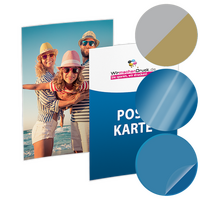 Postkarte, DIN A7 (7,4 x 10,5 cm), mit allen Veredelungskombinationen
