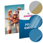 Postkarte, DIN A7 (7,4 x 10,5 cm), mit allen Veredelungskombinationen